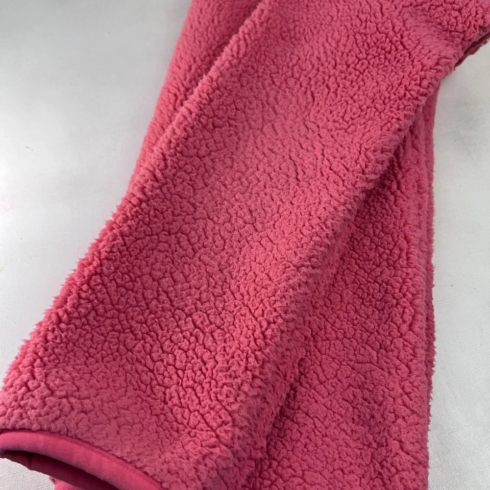 Columbia Coral Pink Fuzzy Fleece Jacket XL Full‎ Zip Girls Outdoor, Cozy READ